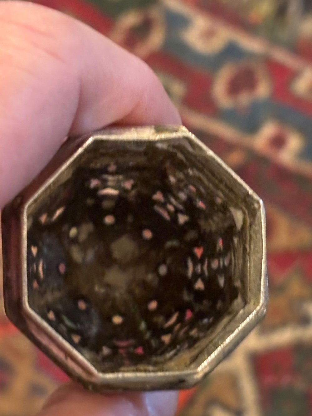 large The Goldsmiths & Silversmiths company Ltd  silver sugar sifter View IX