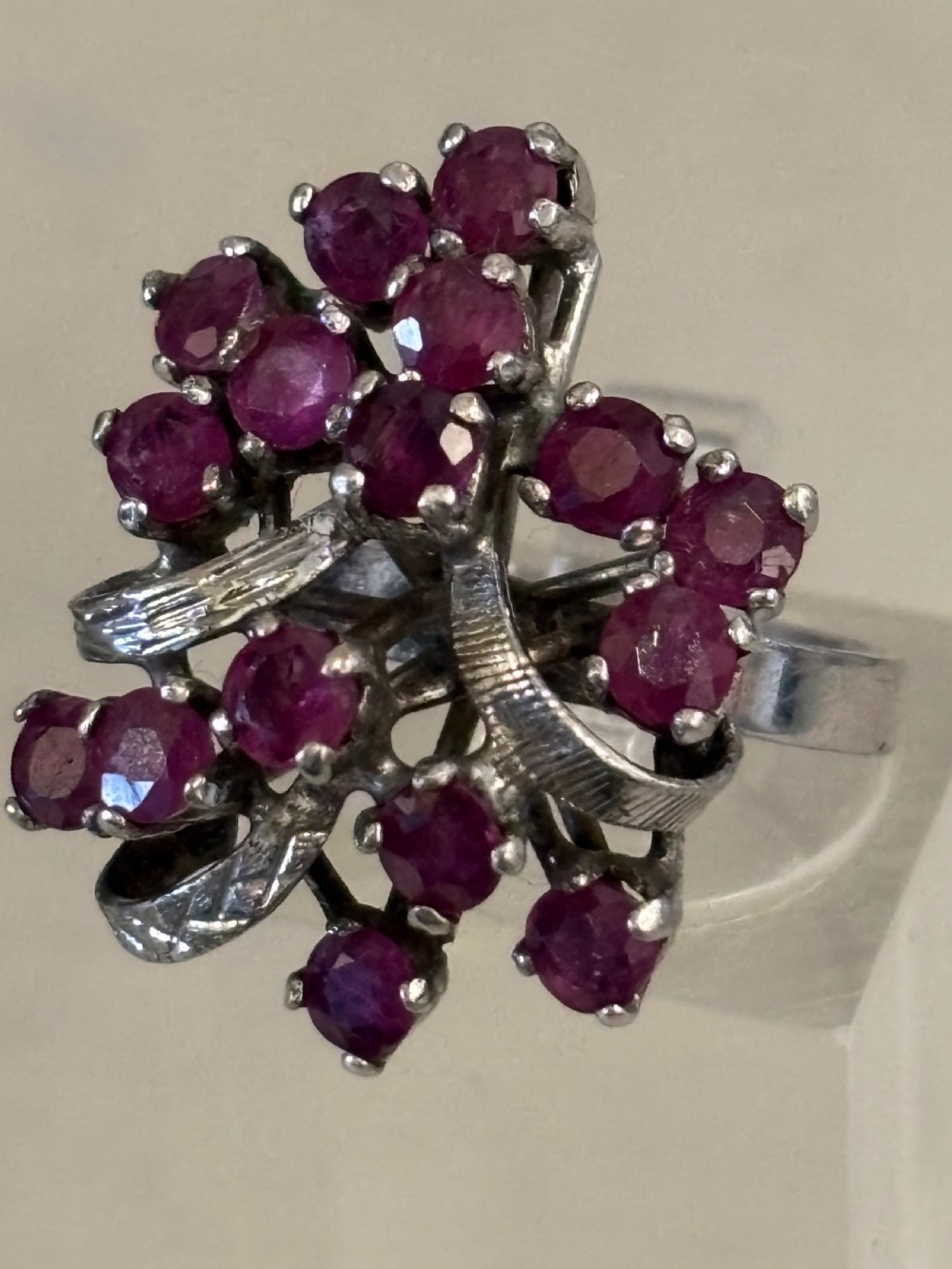 Ruby cocktail ring  View II