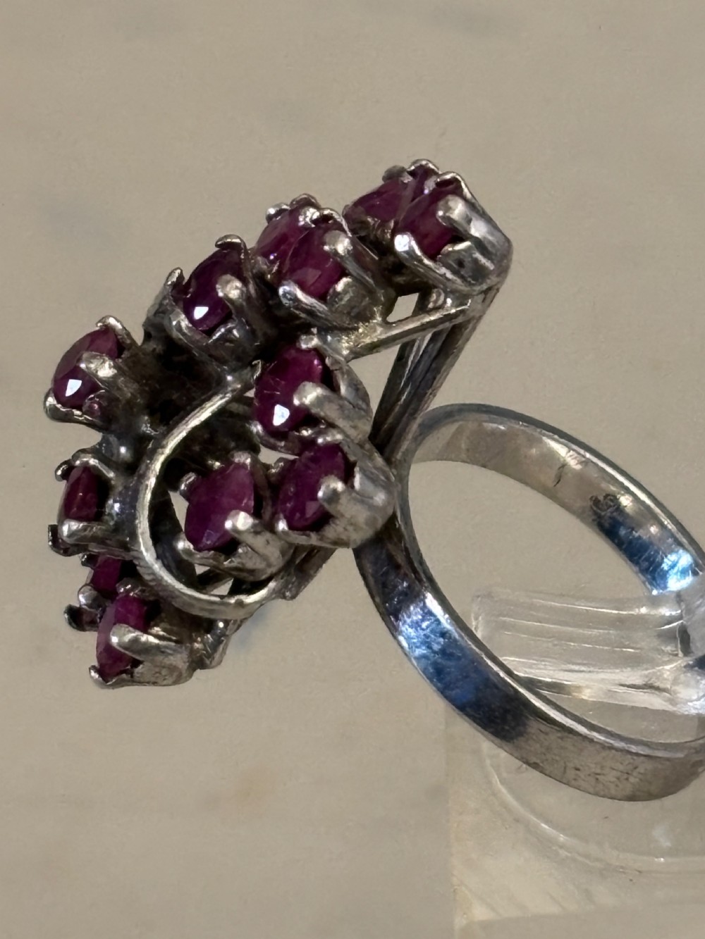 Ruby cocktail ring  View III