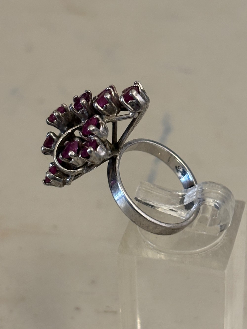 Ruby cocktail ring  View V