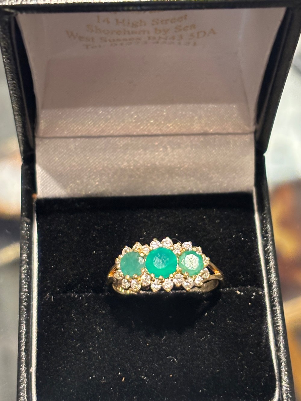 Gold, Emerald and Diamond ring  View IV