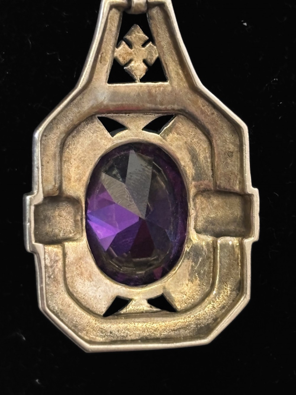 Art Deco Amethyst Necklace View III