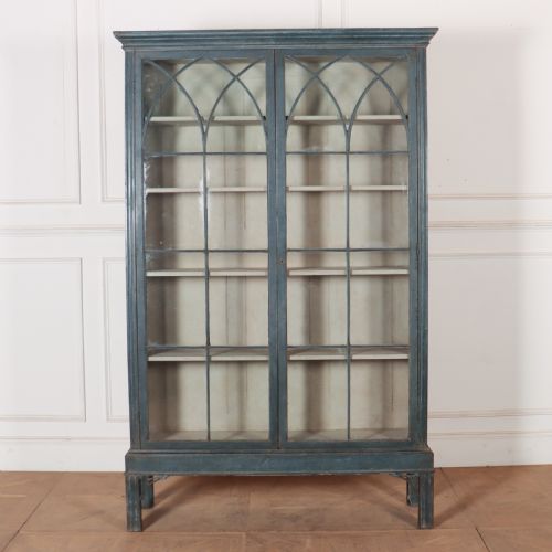 English Painted Display Cabinet