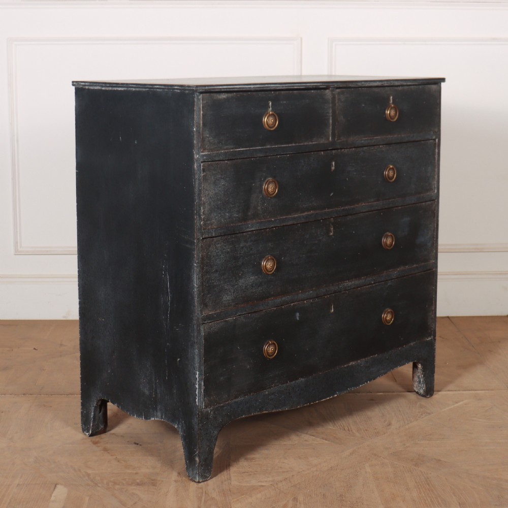 English Painted Chest of Drawers View III