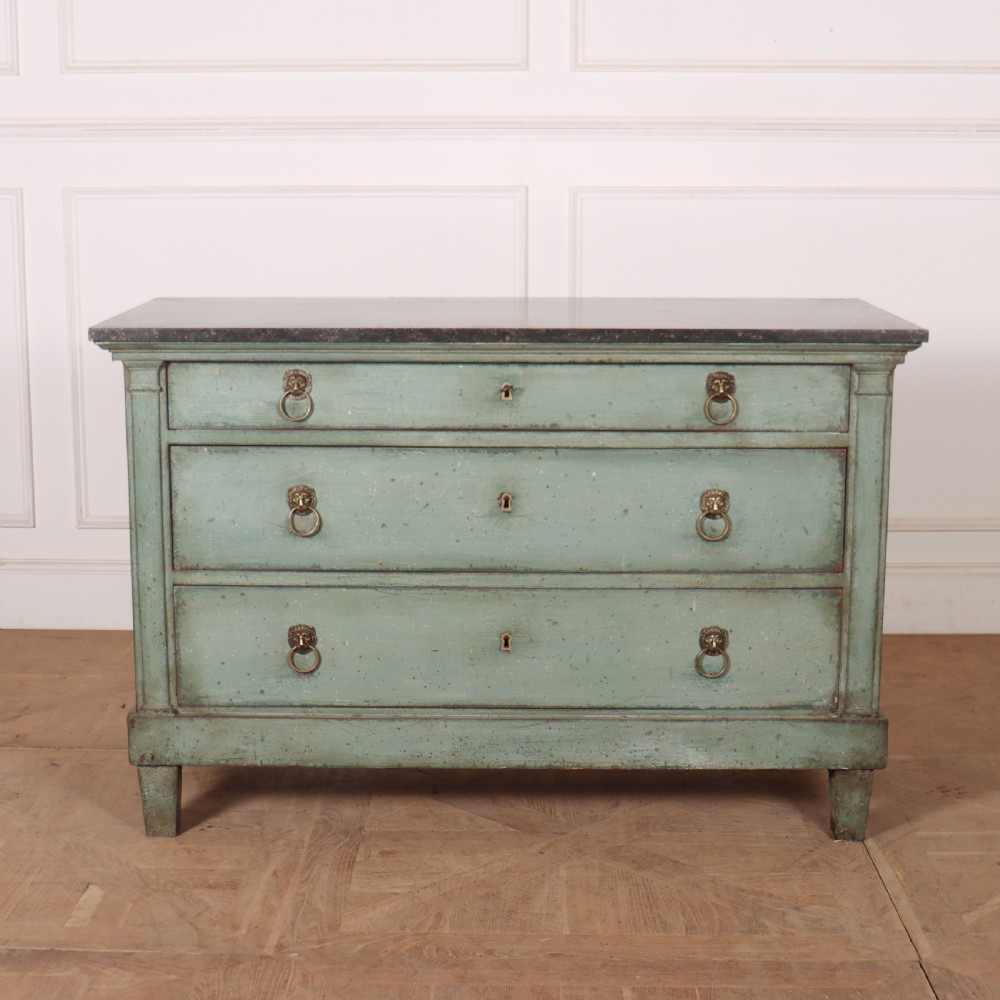 French Painted Oak Commode