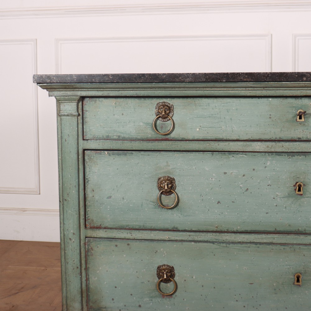 French Painted Oak Commode View II