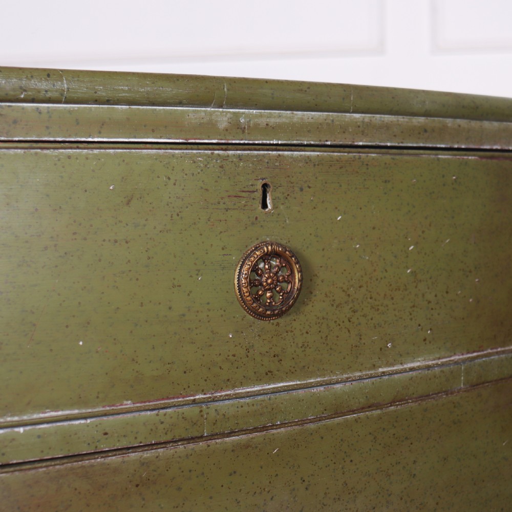 English Painted Bowfront Chest of Drawers View VII