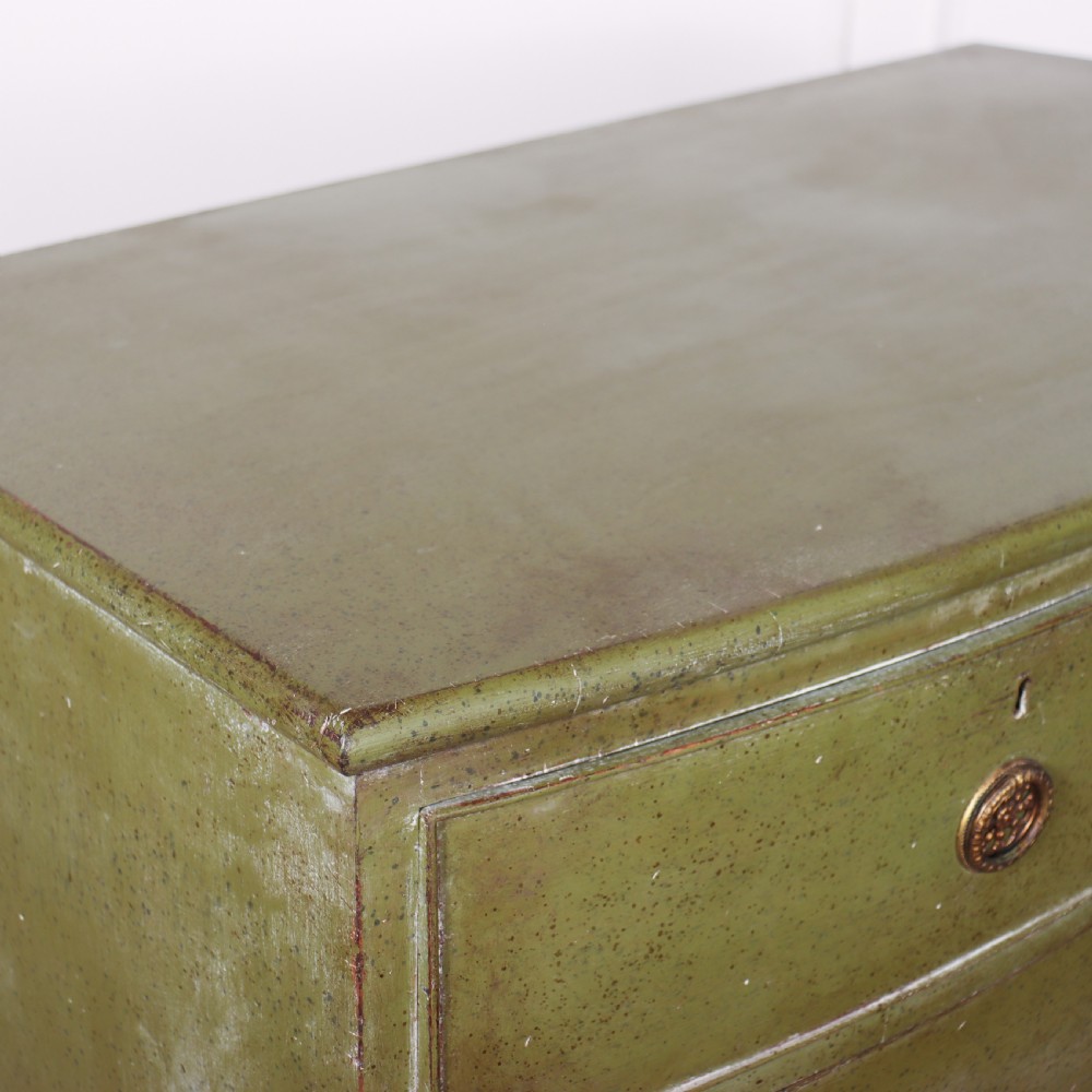 English Painted Bowfront Chest of Drawers View VIII