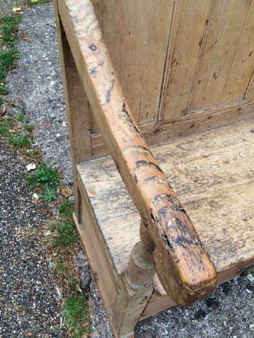 ANTIQUE SETTLE BENCH - ADDITIONAL PHOTO 2