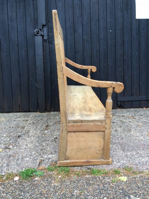 ANTIQUE SETTLE BENCH - ADDITIONAL PHOTO 4