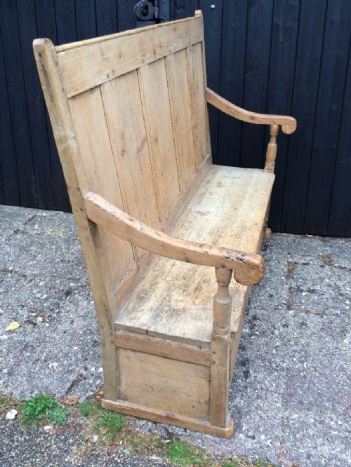 ANTIQUE SETTLE BENCH - ADDITIONAL PHOTO 5
