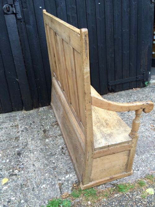 ANTIQUE SETTLE BENCH - ADDITIONAL PHOTO 6