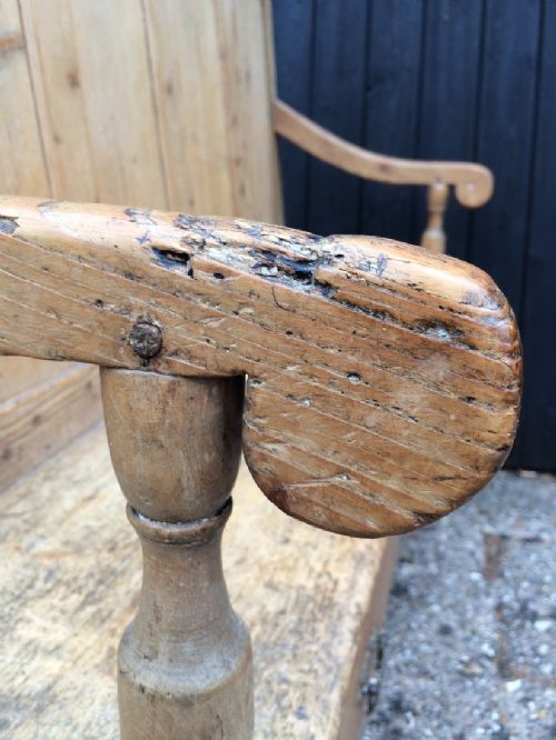 ANTIQUE SETTLE BENCH - ADDITIONAL PHOTO 8