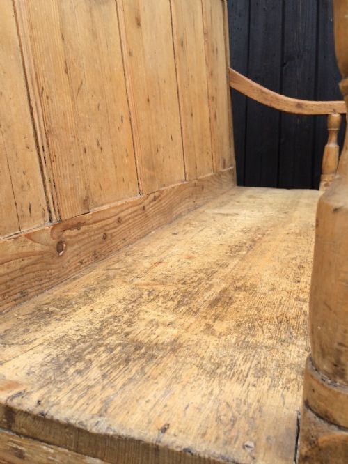 ANTIQUE SETTLE BENCH - ADDITIONAL PHOTO 10