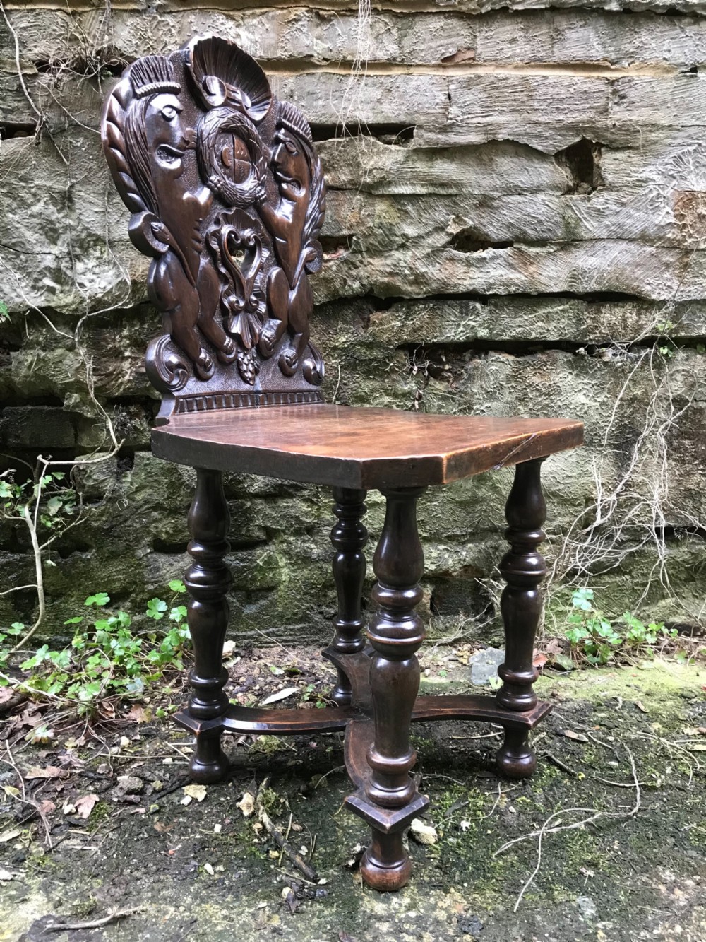 Carved Hall Chair
