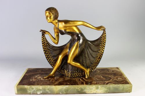 French Art Deco Bronze Dancer C.1930