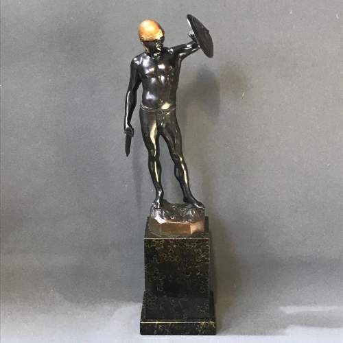 Alfred Moret German Bronze Gladiator C.1890