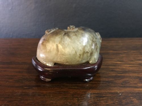 LATE MING DYNASTY JADE MYTHICAL BEAST 1617THC - ADDITIONAL PHOTO 1