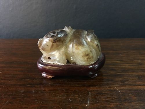 LATE MING DYNASTY JADE MYTHICAL BEAST 1617THC - ADDITIONAL PHOTO 2