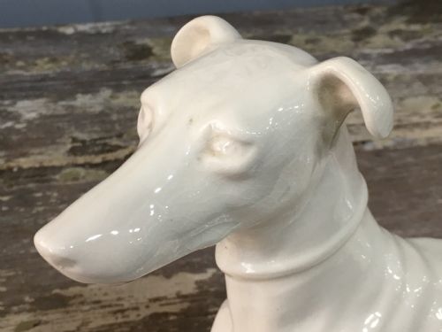 FRENCH ART DECO CERAMIC GREYHOUND C1930 - ADDITIONAL PHOTO 3