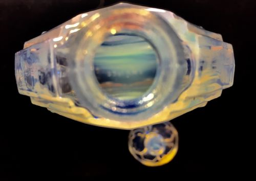 ART DECO OPALESCENT FRENCH PERFUME BOTTLE C1930 - ADDITIONAL PHOTO 5