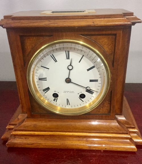 walnut 8 day striking clock c1865 serviced guaranteed - CATEGORY: ANTIQUE CLOCKS - DATED VICTORIAN