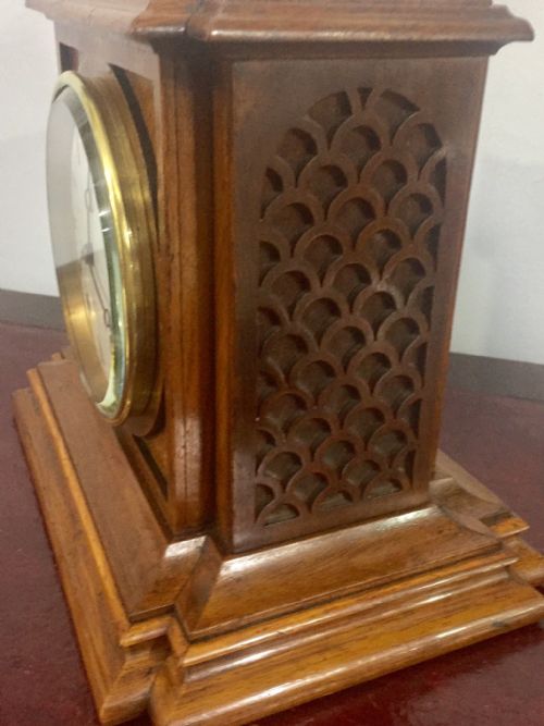 WALNUT 8 DAY STRIKING CLOCK C1865 SERVICED GUARANTEED - ADDITIONAL PHOTO 3