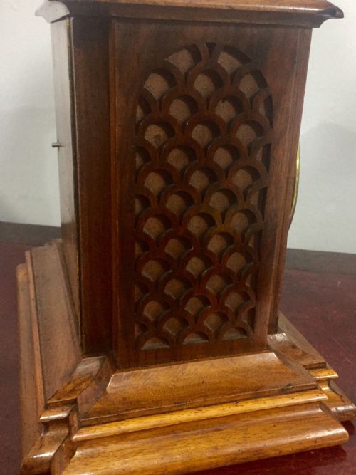 WALNUT 8 DAY STRIKING CLOCK C1865 SERVICED GUARANTEED - ADDITIONAL PHOTO 6