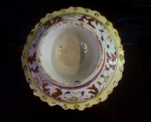 RARE THAI 18THC BENJARONG STEM DISH - ADDITIONAL PHOTO 5