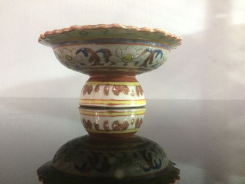RARE THAI 18THC BENJARONG STEM DISH - ADDITIONAL PHOTO 7