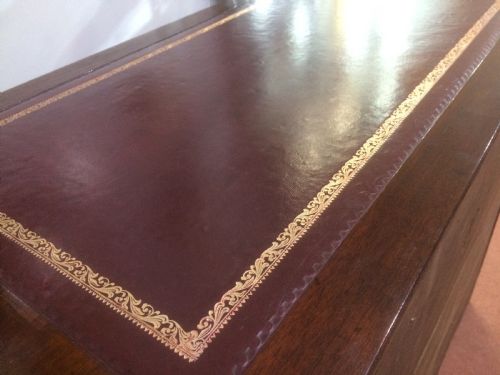 LATE 18THCEARLY 19THC KNEEHOLE DESK FLAME MAHOGANY - ADDITIONAL PHOTO 4