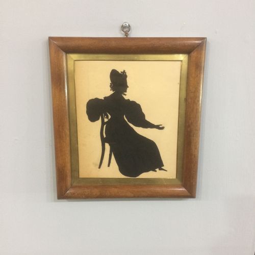 19TH CENTURY FRAMED SILHOUETTE OF A LADY - ADDITIONAL PHOTO 1