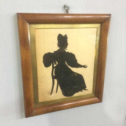 19TH CENTURY FRAMED SILHOUETTE OF A LADY - ADDITIONAL PHOTO 2