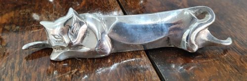 ART DECO SANDOZ GALLIA CHRISTOFLE SET OF TWELVE SILVER PLATED BRONZE KNIFE RESTS C1930 - ADDITIONAL PHOTO 4