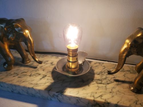 FRENCH ART DECO ELEPHANT LAMP C1930 - ADDITIONAL PHOTO 3