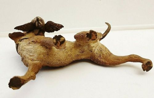 BUCHINGER AUSTRIAN LARGE COLD PAINTED BRONZE HUNTING DOG WITH WOODCOCK C1900 - ADDITIONAL PHOTO 5