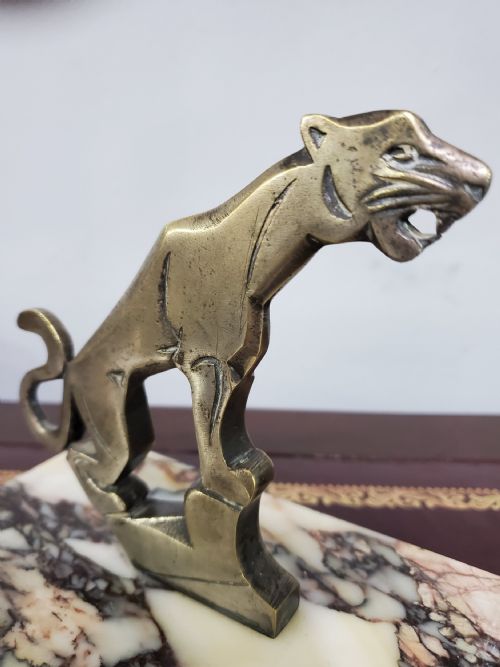 BINMORAN FRENCH BRONZE PANTHER CAR MASCOT C1920S - ADDITIONAL PHOTO 2