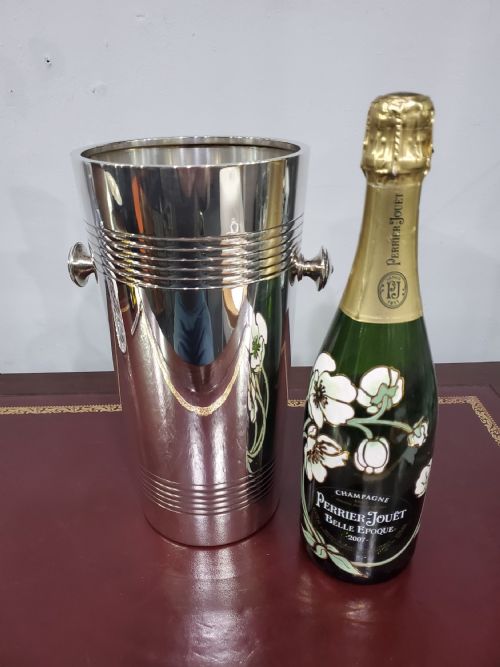 CHRISTOFLE FRENCH ART DECO SILVER PLATED CHAMPAGNE COOLER C1930 - ADDITIONAL PHOTO 2