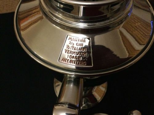 KEYSTON USA CHROME COCKTAIL RECIPE SHAKER C1930S - ADDITIONAL PHOTO 5