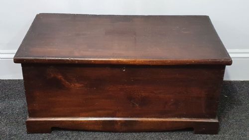VICTORIAN WOODEN BLANKET CHEST 19TH CENTURY - ADDITIONAL PHOTO 6