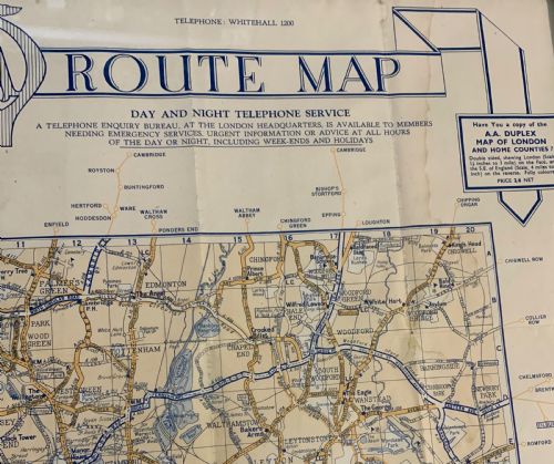AA DUPLEX MAP OF LONDON C1930S - ADDITIONAL PHOTO 1