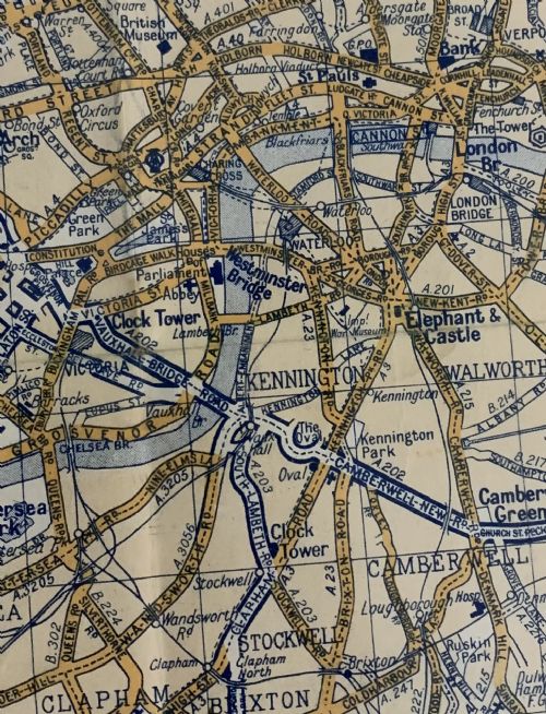 AA DUPLEX MAP OF LONDON C1930S - ADDITIONAL PHOTO 4