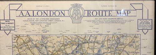 AA DUPLEX MAP OF LONDON 1930S - ADDITIONAL PHOTO 2