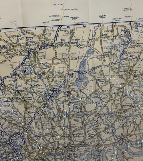 AA DUPLEX MAP OF LONDON 1930S - ADDITIONAL PHOTO 3