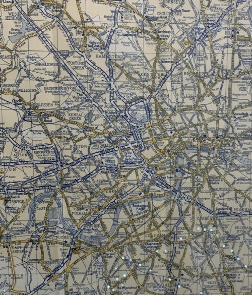 AA DUPLEX MAP OF LONDON 1930S - ADDITIONAL PHOTO 4