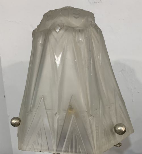 MULLERFRERES LUNEVILLE FRENCH ART DECO LAMP C1920 SIGNED - ADDITIONAL PHOTO 2