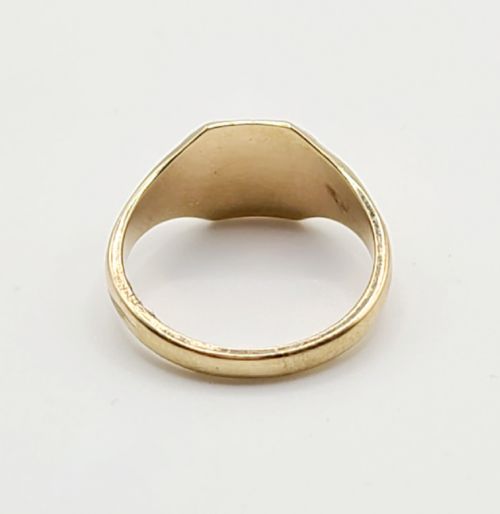 ARTDECO 9CT GOLD SIGNET RING T12 - ADDITIONAL PHOTO 4