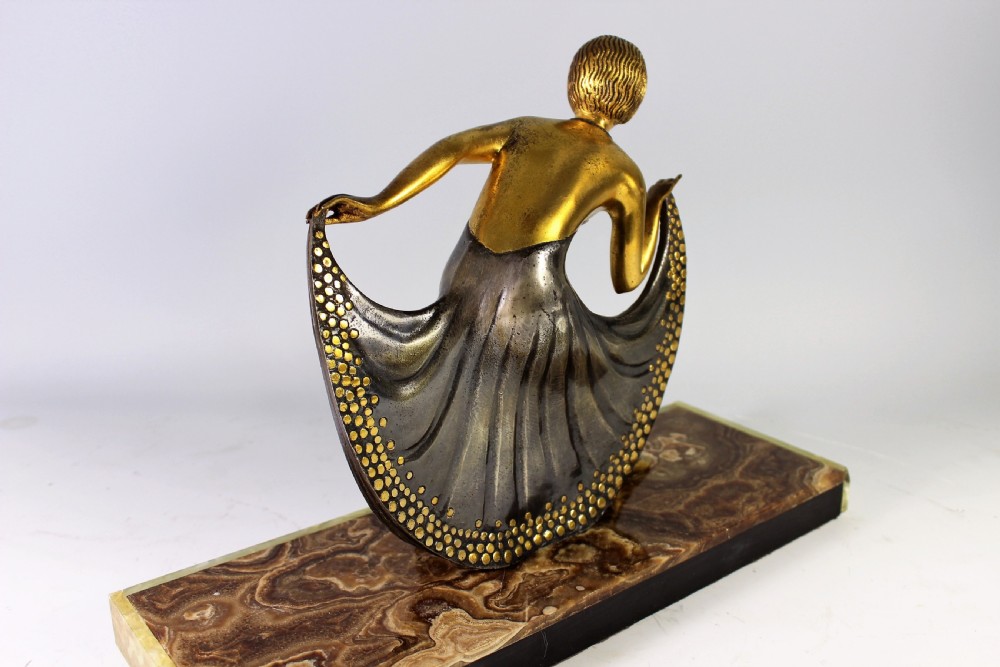 French Art Deco Bronze Dancer c.1930 View VI