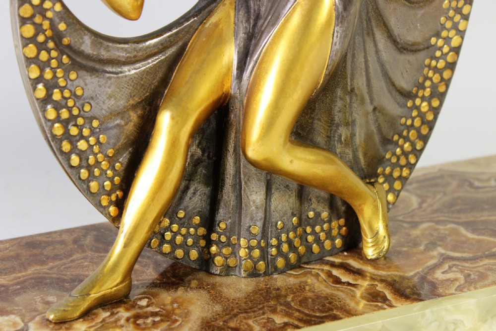 French Art Deco Bronze Dancer c.1930 View VIII