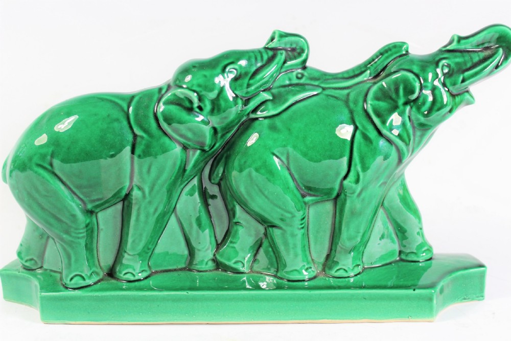 Trio of Art Deco Elephants c.1930 View II
